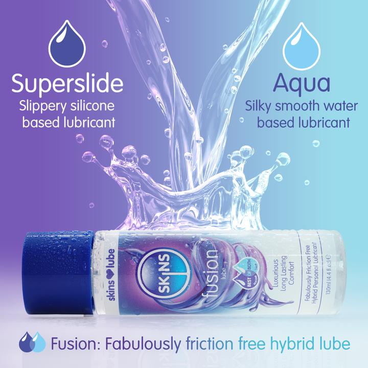 Produktbild Skins Fusion Hybrid Gleitmittel auf Silikon- und Wasserbasis 4.4 fl oz (130ml) (130 ml)