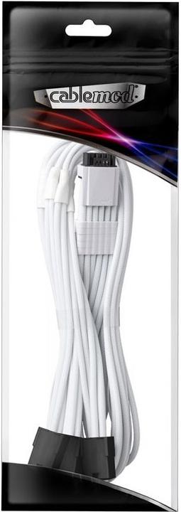 Produktbild CableMod Pro ModMesh 12VHPWR auf 3x PCI-e Verlängerung - 45cm, weiss