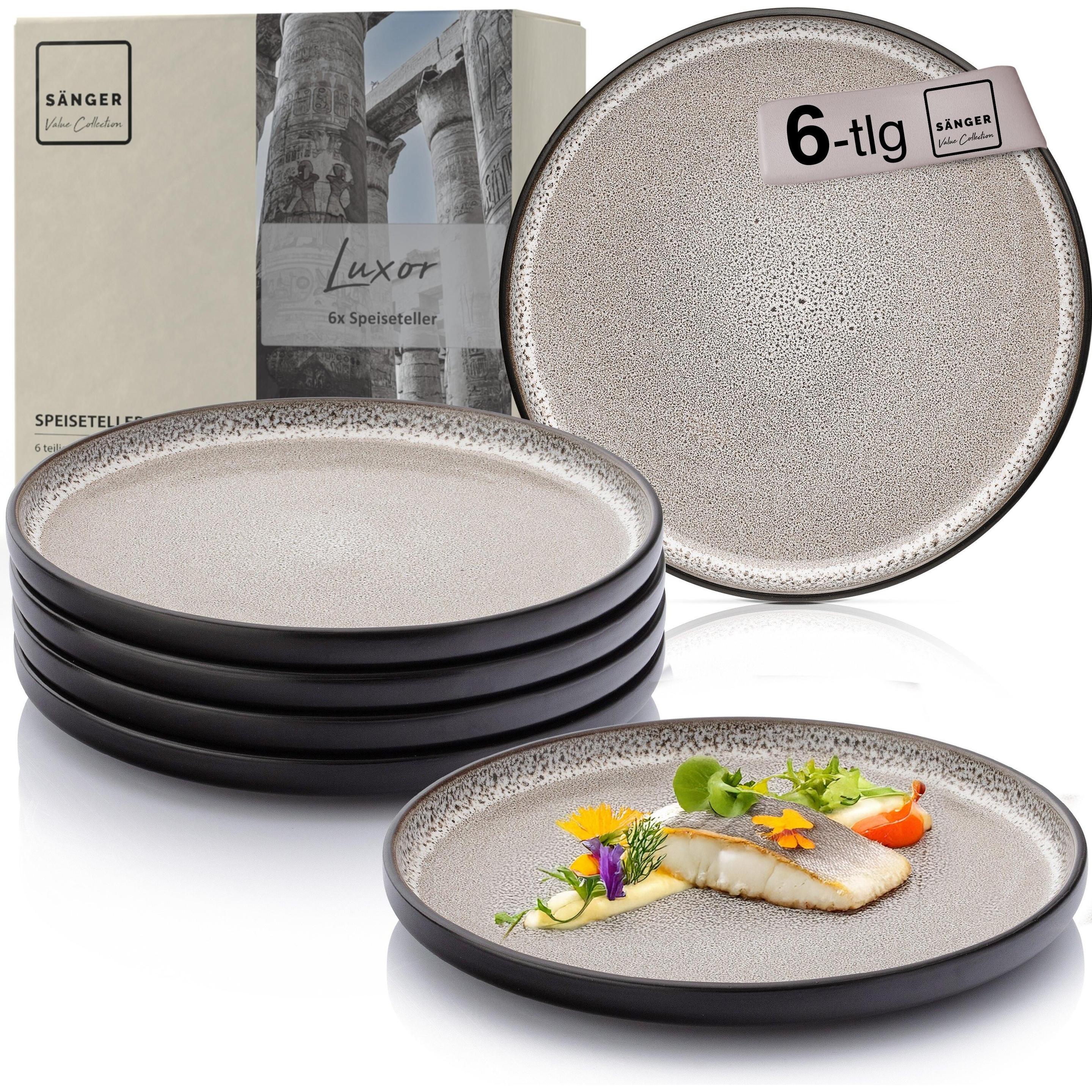 Sänger Speiseteller Set Luxor, Teller, Braun