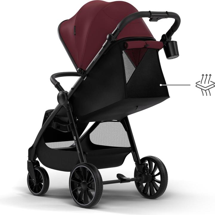 Actual product image KinderKraft pushchair GRANDE 2 DARK RUBY