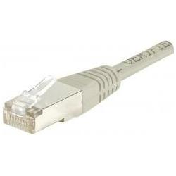 Exertis Connect Patchkabel F/UTP, CAT.5e, grau, 0,7 m Patchkabel mit besonders schmalem Knickschutz (U/UTP, CAT5e, 0.70 ...