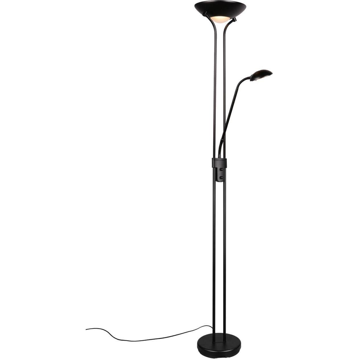 Reality, Stehlampe, Spock LED Stehleuchte 19W ⌀25cm dimmbar Schwarz Matt warmweiss