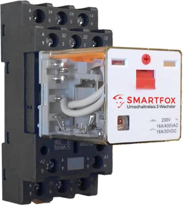 Produktbild Smartfox Umschaltrelais 3-Wechsler ( Rel 3-Wechs)
