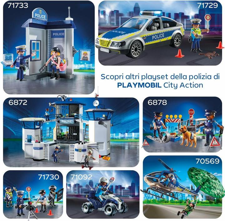 Produktbild Playmobil 71875 Verfolgungsjagd mit Polizei Pick-Up (71875, Playmobil Action Heroes)