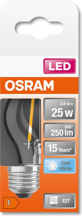 Produktbild Osram Led Retrofit Classic P (E27, 2.50 W, 250 lm, 1 x, F)