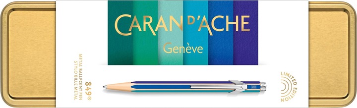 Image du produit Caran d'Ache Stylo à bille 849 (Vert, Bleu, 1 x)
