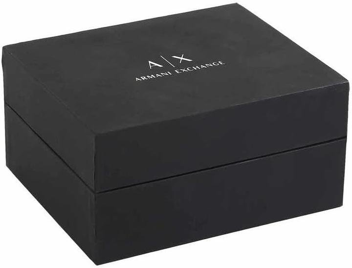 Produktbild Armani Exchange Chronograph mit Goldton-Gehäuse und schwarzem Zifferblatt (45 mm)