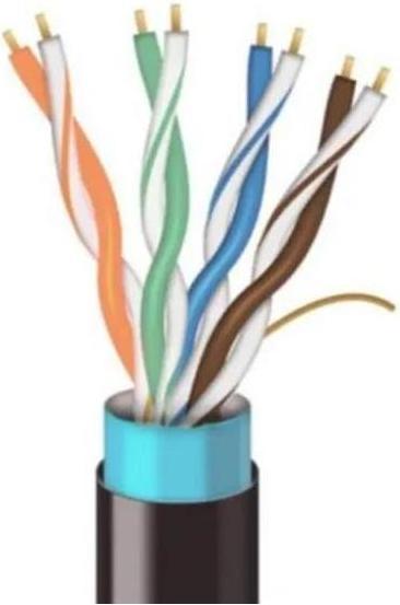 Actual product image Ubiquiti UISP-CABLE-CARRIER-1 - Patchcable Cat.5e, SF/UTP, 1m, black (CAT5e, 1 m)