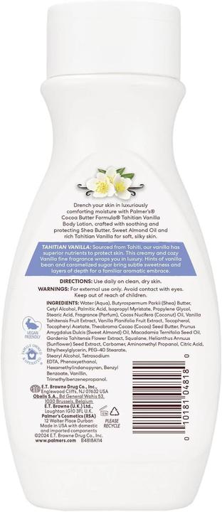 Immagine prodotto Palmer's Cocoa Butter Formula Tahitian Vanilla Body Lotion 85 Oz (Lozione corpo, 250 ml)