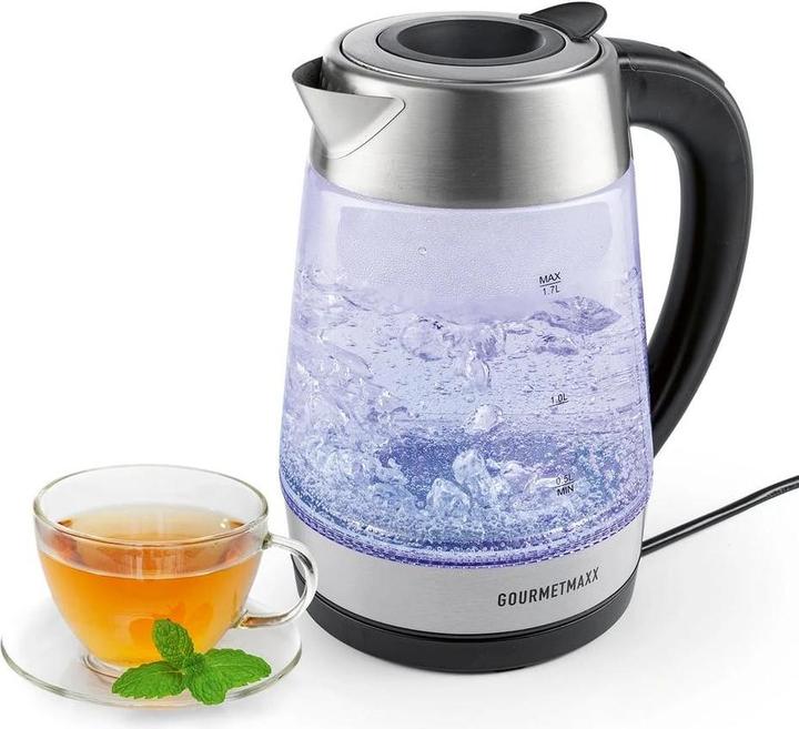 Immagine prodotto Gourmetmaxx Wasserkocher 2200 W 1.7 l, Transparent (1.70 l)