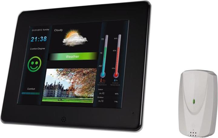 Actual product image Hama Digital photo frame with weather station, 20.32 cm (8.0") (8", 800 x 600 Pixels)
