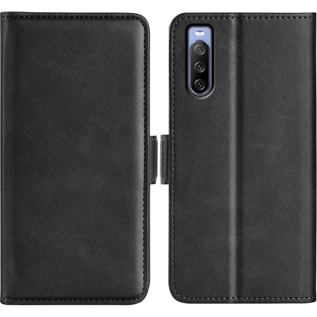 Thumbnail - Screenguard Sony Xperia 10 IV CardLounge Lederhülle (Sony Xperia 10 IV), Smartphone Hülle, Schwarz