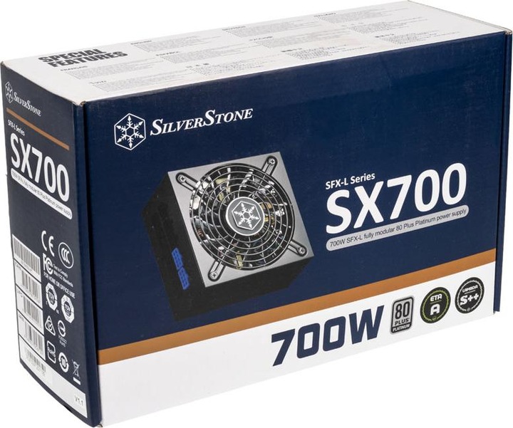 Actual product image Silverstone SST-SX700-LPT v1.1 SFX-L Power Supply 80 PLUS Platinum, modular - 700 Watt (700 W)