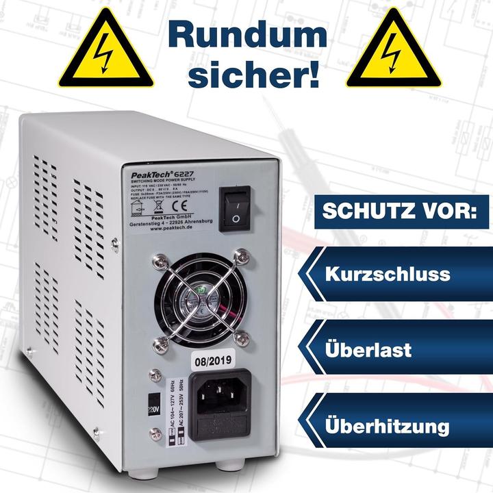 Image du produit Peaktech P 6227 Alimentation à découpage