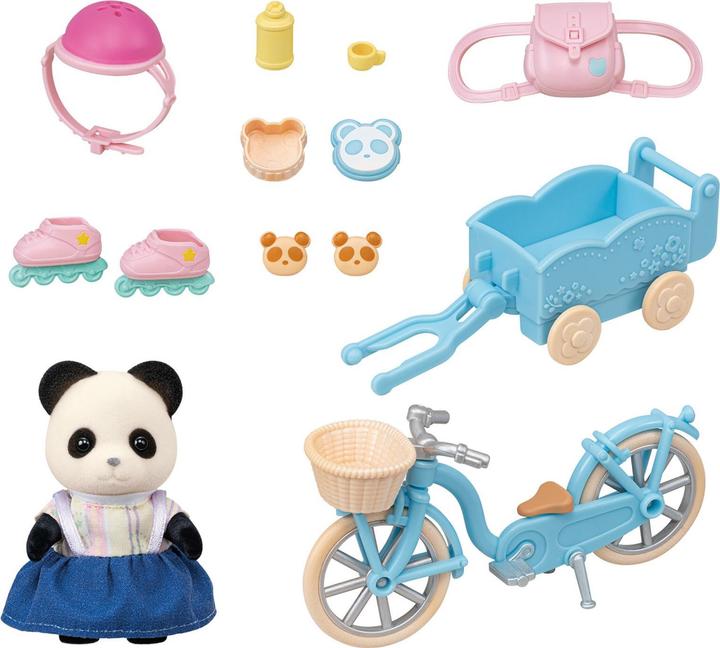 Actual product image Sylvanian Families Cycle & Skate Set -Panda Girl