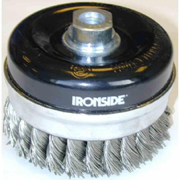 Produktbild Ironside 243009 Topfbürste 75mm M14 0,3mm gezopft, für Winkelschleifer