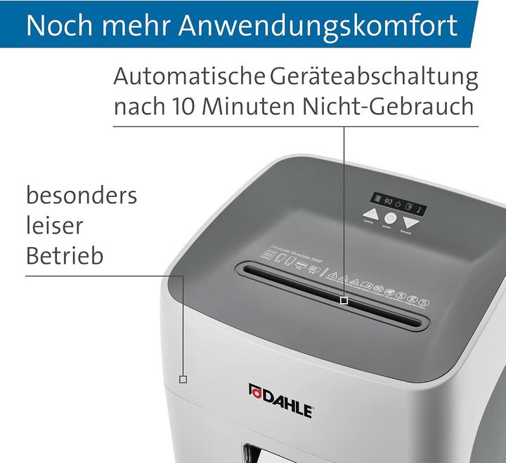 Produktbild Dahle 504P DESKSIDE, P-5 Aktenvernichter 15 Blatt Partikelschnitt 2 x 15 mm P-5 (Microschnitt, Partikelschnitt)