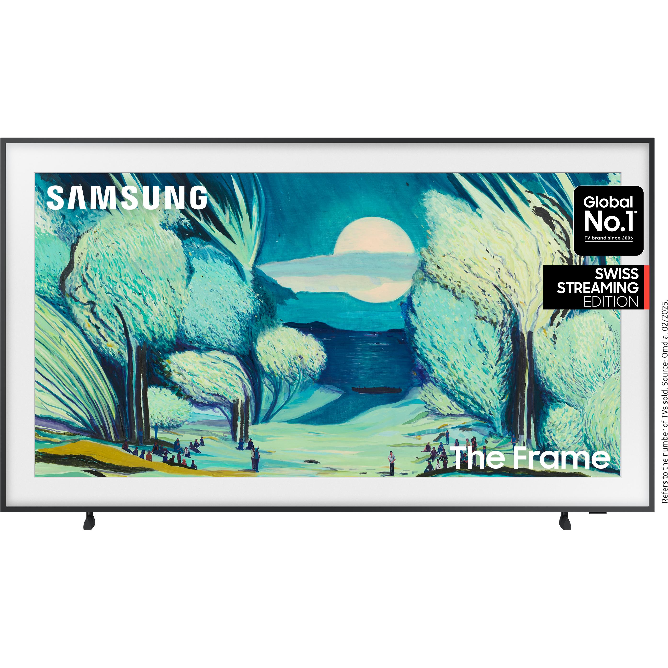 Samsung QE50LS03FA (50", The Frame, LED, QLED, 4K, 2025), TV, Schwarz