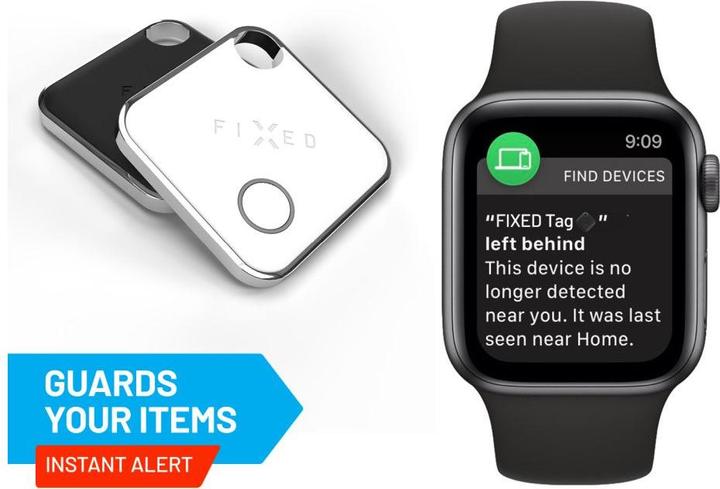 Actual product image Fixed Tag with Find My support, Black (iOS)
