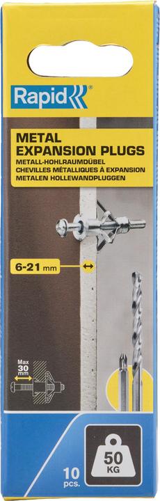 Produktbild NoName Metall-Hohlraumdübel (10 Stk.)