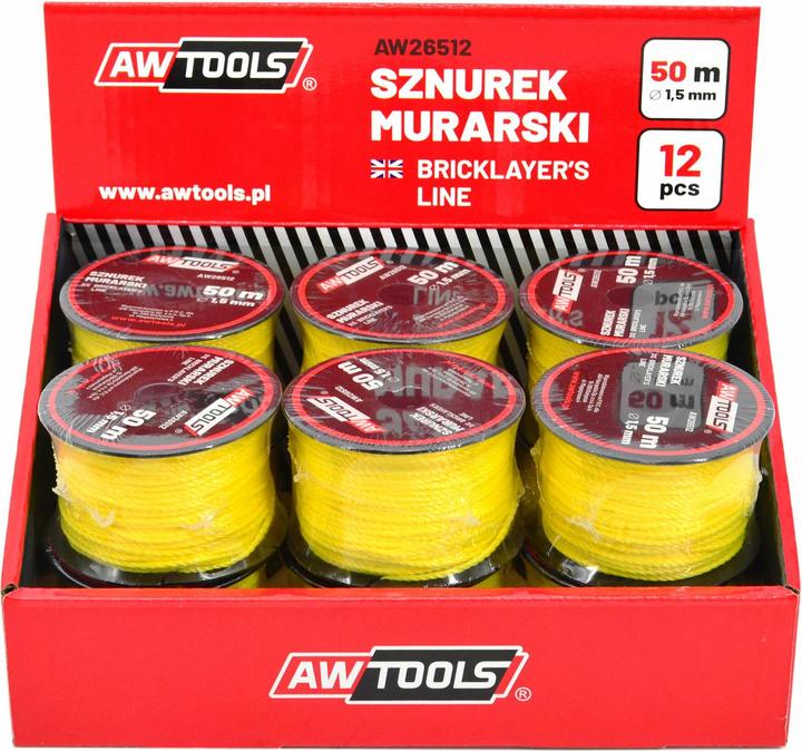 Productafbeelding Awtools SZNUREK MURARSKI 50m / 1,5mm 12szt. (50 m)