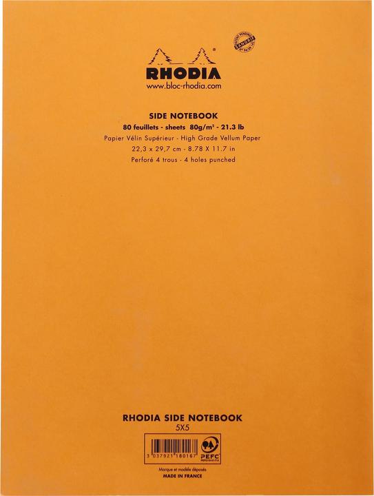 Immagine prodotto Rhodia Blocchi pinzati 80g Basi (A4, Quadretti)