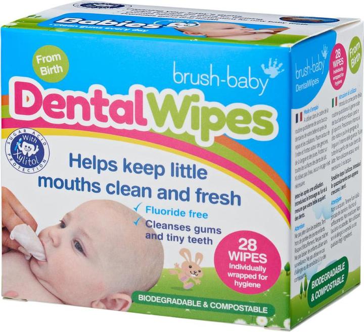 Actual product image Brush-Baby Tooth cleaning tissues (Soft, 1x)