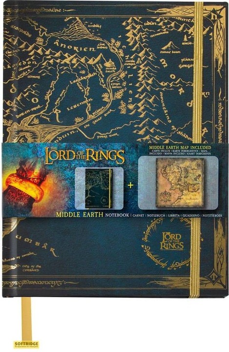 Cinereplicas Herr der Ringe Notizbuch Map of Middle Earth