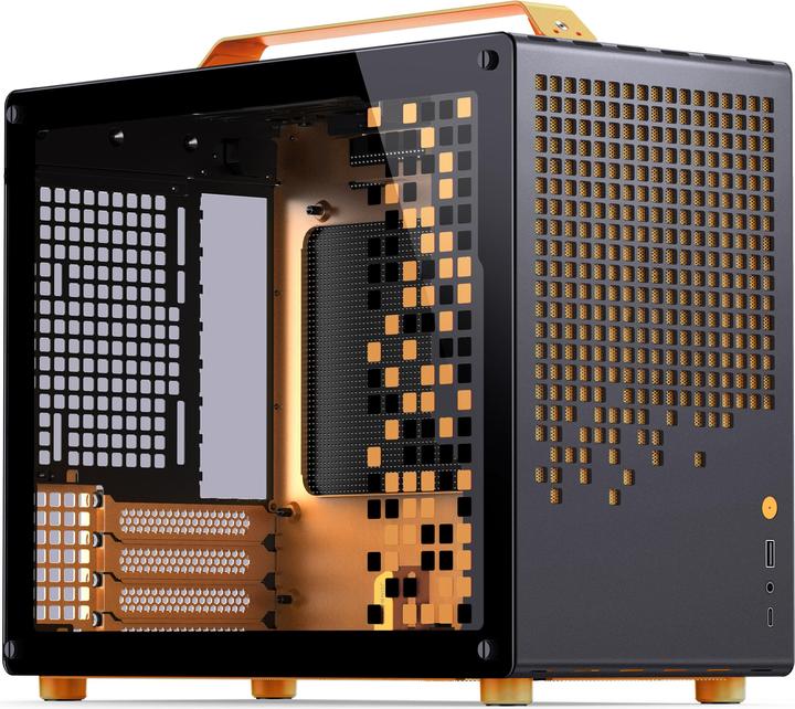 Productafbeelding Jonsplus MATX Handgreepkoffer Z20 - Zwart-Oranje (Mini-ITX, mATX)