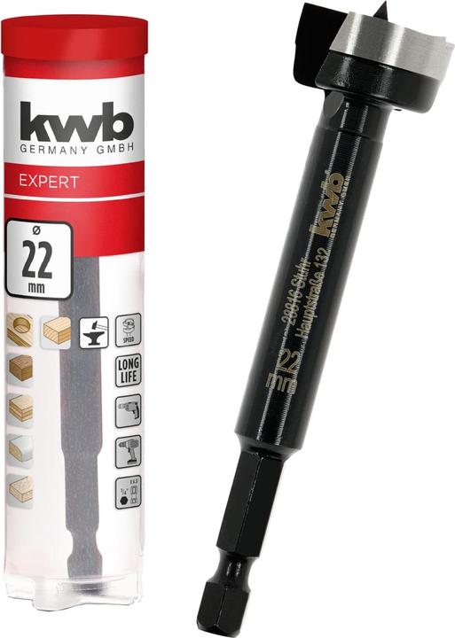 Immagine prodotto kwb Punta Forstner, 706422, 22 mm (4-22 millimetri)