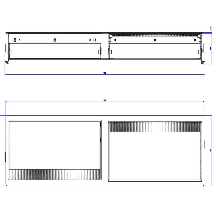 Produktbild Bachmann CONI DUO Large - Steckdosenleiste für bündige Montage (12x)