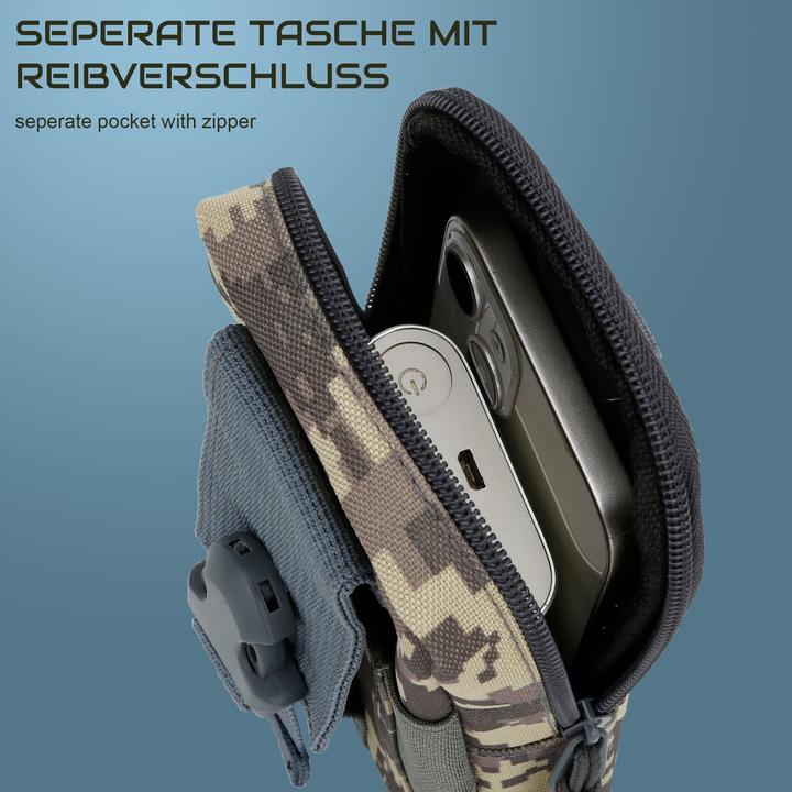 Produktbild Cadorabo Handytasche für WIKO RAINBOW JAM Hülle im Militär Style (Wiko Rainbow Jam)