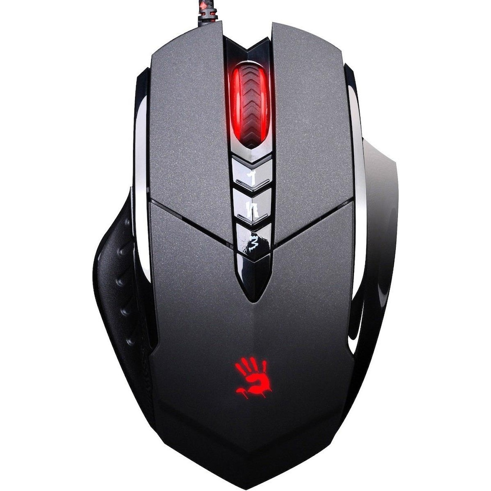 Bloody Gaming Mouse V7MA (Kabelgebunden), Maus, Schwarz