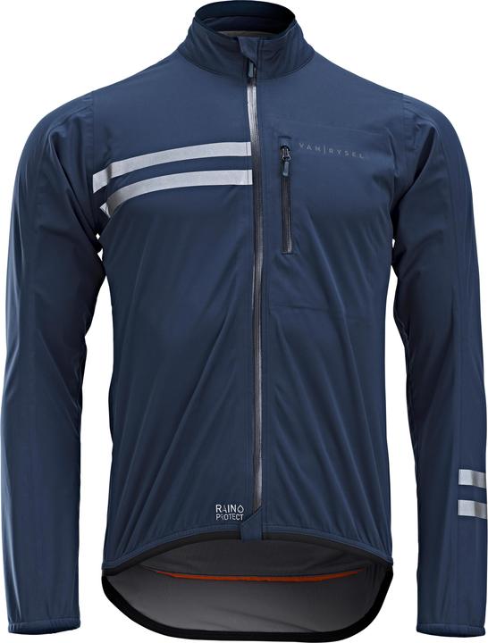 Van rysel Men's Road Cycling Rainproof Long-Sleeved Jacket- EDR - Blue (XL)