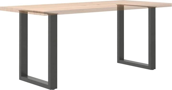 Actual product image vidaXL U-shaped coffee table legs 2 pcs. Anthracite 60x(72-73) cm steel table leg