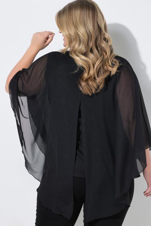 Produktbild Miamoda Meshbluse, weite Passform, Muster, Rückenschlitz (58)