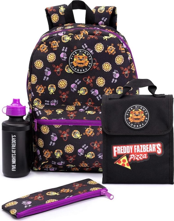 Actual product image Five Nights At Freddys Backpack set