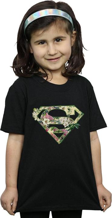 Immagine prodotto Supergirl Floral Shield Maglietta Ragazze (116)
