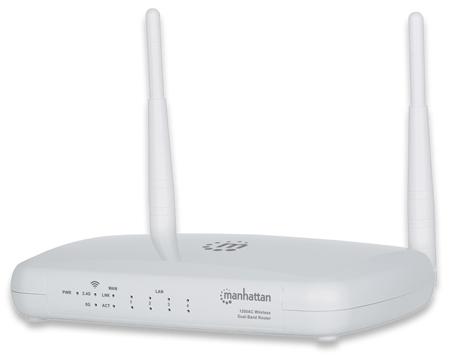 Actual product image Manhattan WL Router 300/867Mbit/s 2.4/5 GHz Gigabit 4-Port