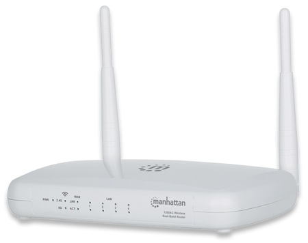 Actual product image Manhattan WL Router 300/867Mbit/s 2.4/5 GHz Gigabit 4-Port