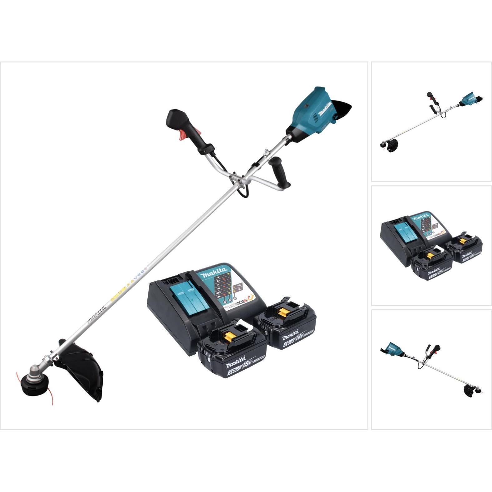 Makita, Decespugliatore, DUR 369 ARF2 Decespugliatore a batteria 36 V ( 2x 18 V ) 43 cm brushless + 2x batteria 3.0 Ah +