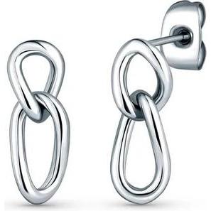Vuch, Ohrringe, Modern Lusha Silver Steel Earrings