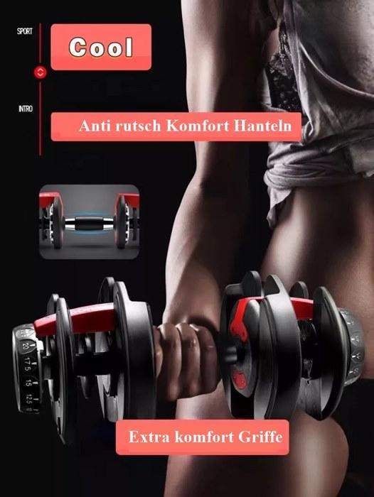 Image du produit Gym Universe 3in1 haltère long réglable + haltère court, kettlebell réglable 1,5 - 18kg
