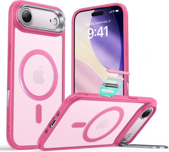 Actual product image ESR - Classic Hybrid HaloLock Kickstand - iPhone 17 Air - Frosted Pink (Apple iPhone 17)