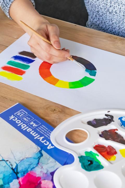 Produktbild Idena Acrylmalblock A4 15 Seiten 190g FSC-Mix (A4, Blanko)