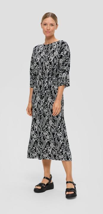 Image du produit s.Oliver Kleid Midi-Kleid mit Plisseefalten (36)