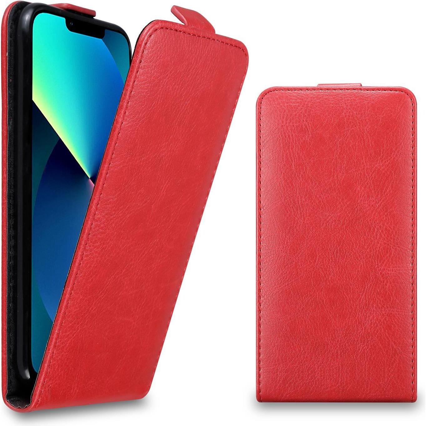 Thumbnail - Cadorabo Flip Glatt Hülle (Apple iPhone 13 Pro Max), Smartphone Hülle, Rot
