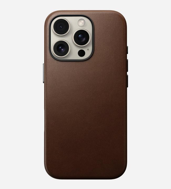 Actual product image Nomad Traditional Leather Case (Apple iPhone 16 Pro)