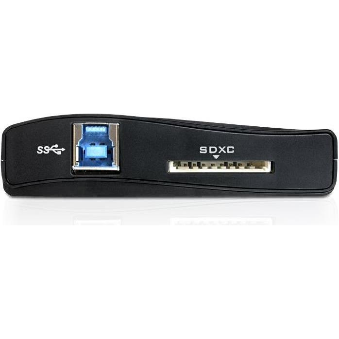 Thumbnail - Delock 91712, Card Reader USB 3.0, extern, All-in one (USB 2.0 Micro-B), Speicherkartenlesegerät, Schwarz