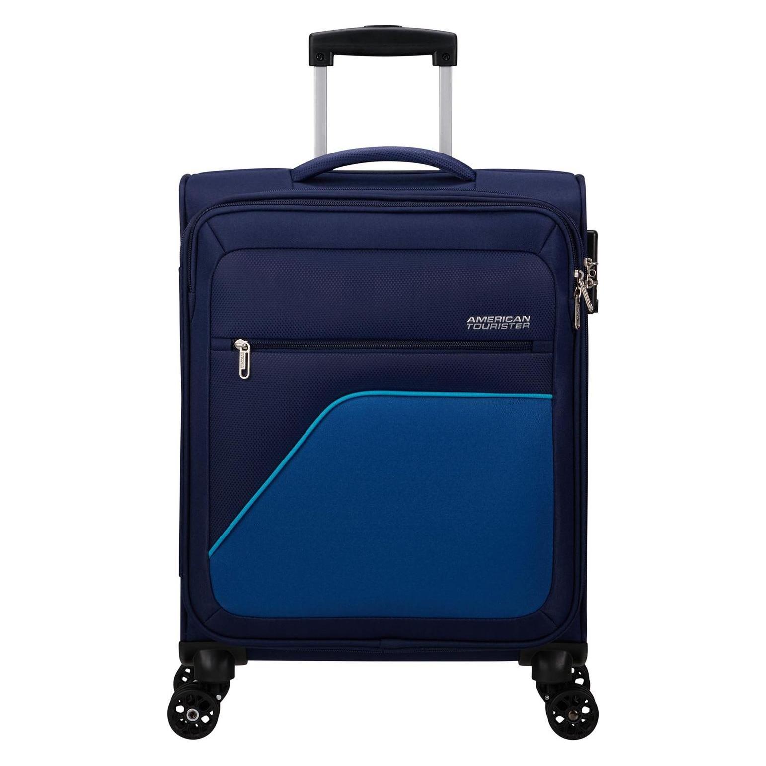 American Tourister, Koffer, Sky Surfer Spinner 55 / 20 Tsa Trolley, Blau, (38 l)